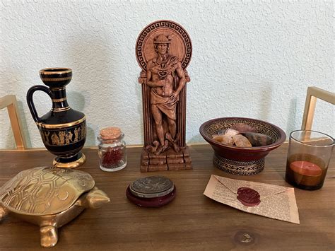 hermes altar ideas|What to put on a Hermes altar : r/Hellenism .